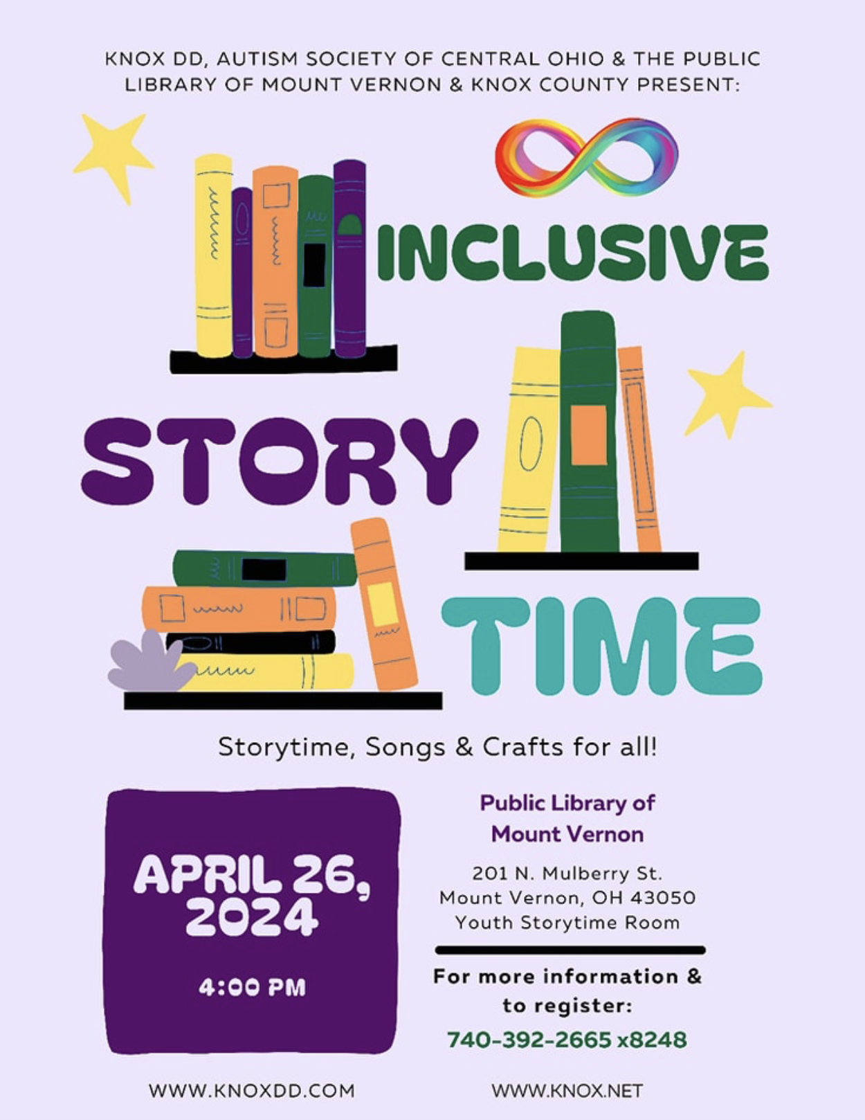 Inclusive Story Time Flyer